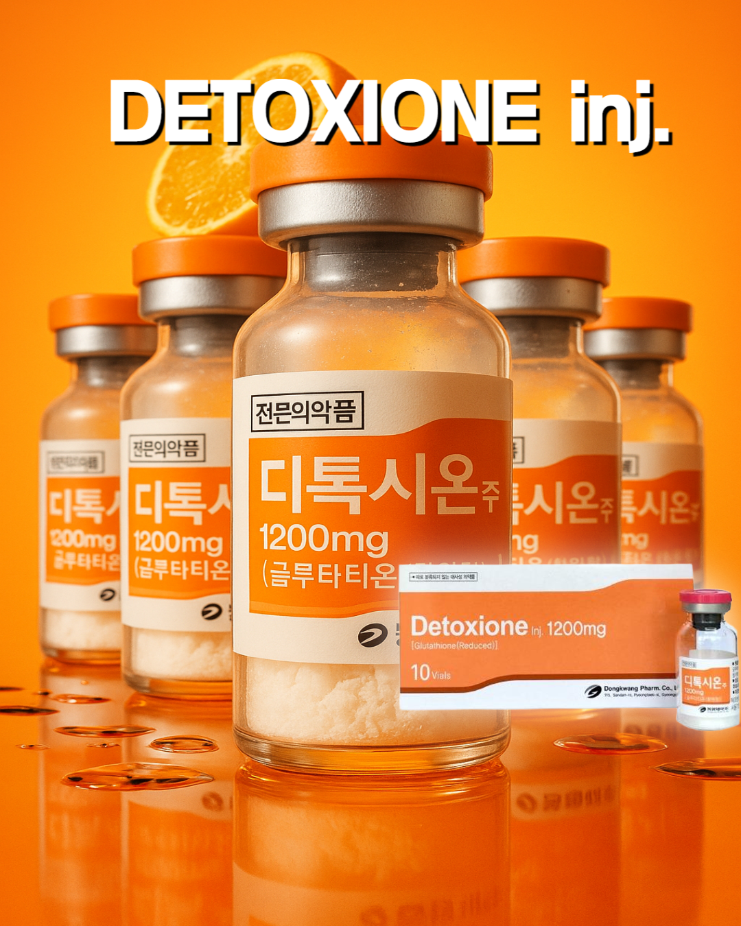 Thuốc tiêm Detoxione (Glutathione 1200 mg)